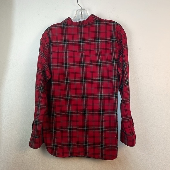 Roots Canada Men's M FLANNEL Soft Buffalo Plaid Red - Picture 2 of 12